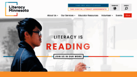 What Mnliteracy.org website looked like in 2020 (4 years ago)