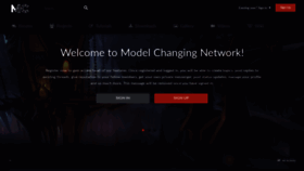 What Model-changing.net website looked like in 2020 (5 years ago)