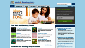 What Mathandreadinghelp.org website looked like in 2020 (4 years ago)