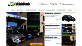 What Middelbeekautoverhuur.nl website looked like in 2020 (4 years ago)