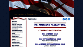 What Msamericapageant.com website looked like in 2020 (4 years ago)