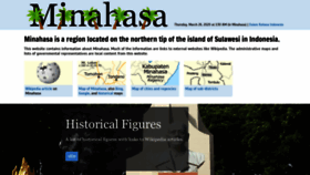 What Minahasa.net website looked like in 2020 (6 years ago)