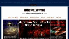 What Magicspellspsychic.com website looked like in 2020 (4 years ago)