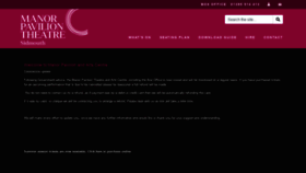 What Manorpavilion.com website looked like in 2020 (4 years ago)