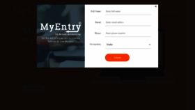 What Myentry.co.in website looked like in 2020 (4 years ago)