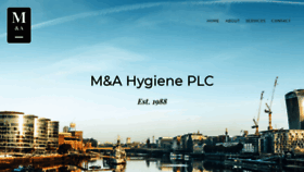 What M-a-hygiene.co.uk website looked like in 2020 (4 years ago)