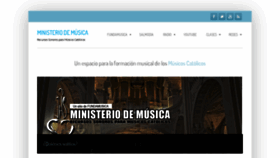 What Ministeriodemusica.net website looked like in 2020 (4 years ago)
