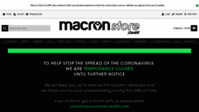 What Macronstorecardiff.co.uk website looked like in 2020 (4 years ago)