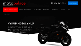 What Motopalace.cz website looked like in 2020 (4 years ago)