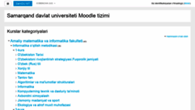 What Moodle.samdu.uz website looked like in 2020 (4 years ago)