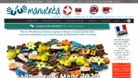 What Manucrea.fr website looked like in 2020 (4 years ago)