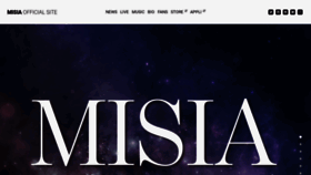 What Misia.jp website looked like in 2020 (4 years ago)