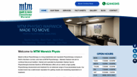 What Mtmphysiowarwick.com.au website looked like in 2020 (4 years ago)