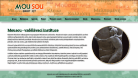 What Mousou.cz website looked like in 2020 (4 years ago)