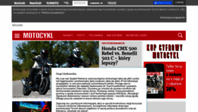 What Motocykl-online.pl website looked like in 2020 (4 years ago)