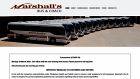 What Marshallsbus.com.au website looked like in 2020 (4 years ago)