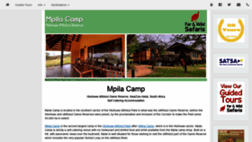 What Mpilacamp.co.za website looked like in 2020 (4 years ago)
