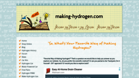 What Making-hydrogen.com website looked like in 2020 (4 years ago)