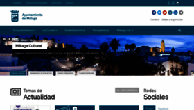 What Malaga.eu website looked like in 2020 (4 years ago)