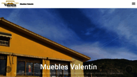 What Mueblesvalentin.com website looked like in 2020 (4 years ago)