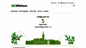 What Mitthem.se website looked like in 2020 (4 years ago)