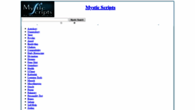 What Mysticscripts.com website looked like in 2020 (4 years ago)