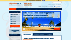 What Mycruise.se website looked like in 2020 (4 years ago)