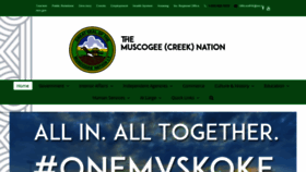 What Muscogeenation-nsn.gov website looked like in 2020 (4 years ago)
