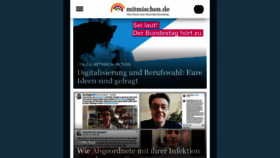What Mitmischen.de website looked like in 2020 (4 years ago)