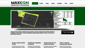 What Maxicon.hr website looked like in 2020 (4 years ago)