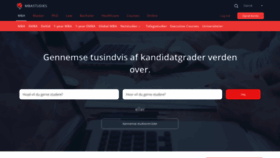 What Mbastudies.dk website looked like in 2020 (4 years ago)