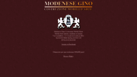 What Modenese.it website looked like in 2020 (4 years ago)
