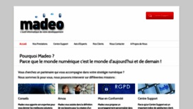 What Madeo.fr website looked like in 2020 (4 years ago)