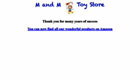 What Mandmtoys.com website looked like in 2020 (4 years ago)