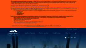 What Mesaparks.com website looked like in 2020 (4 years ago)