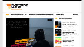 What Motivation-letter.com website looked like in 2020 (4 years ago)