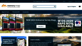 What Memory-map.co.uk website looked like in 2020 (4 years ago)
