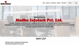 What Madhuinfotech.com website looked like in 2020 (4 years ago)