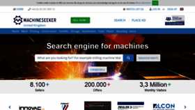 What Machineseeker.co.uk website looked like in 2020 (4 years ago)
