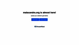 What Malacandra.org website looked like in 2020 (4 years ago)