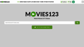 What Movies123.show website looked like in 2020 (4 years ago)