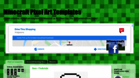 What Minecraftpixelarttemplates.com website looked like in 2020 (4 years ago)