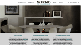 What Modenus.com website looked like in 2020 (4 years ago)
