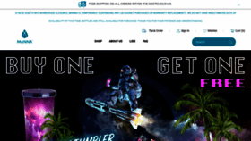 What Mannahydration.com website looked like in 2020 (4 years ago)