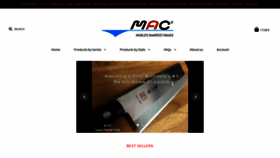 What Macknife.com website looked like in 2020 (4 years ago)