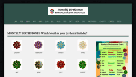 What Monthlybirthstones.com website looked like in 2020 (4 years ago)
