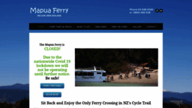 What Mapuaferry.co.nz website looked like in 2020 (4 years ago)