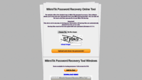 What Mikrotikpasswordrecovery.net website looked like in 2020 (4 years ago)