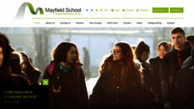 What Mayfieldschool.net website looked like in 2020 (4 years ago)