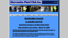 What Murrumbapistolclub.org website looked like in 2020 (4 years ago)